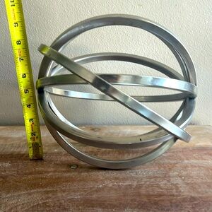 Minimalist metal sphere for decoration in your living space